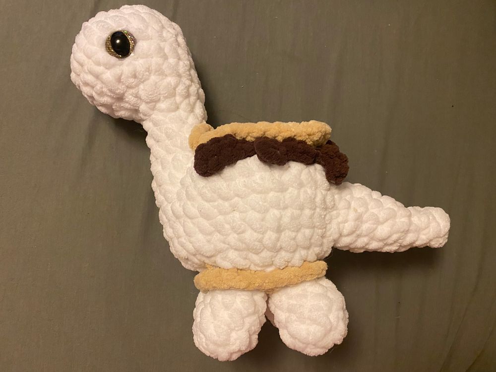 Large Plushie Crochet BrontoSmoreus