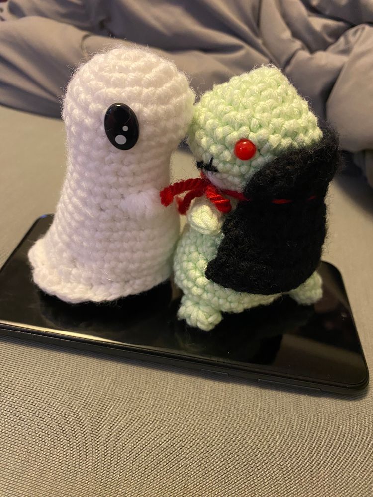Spooky Crochet T-Rex Friend